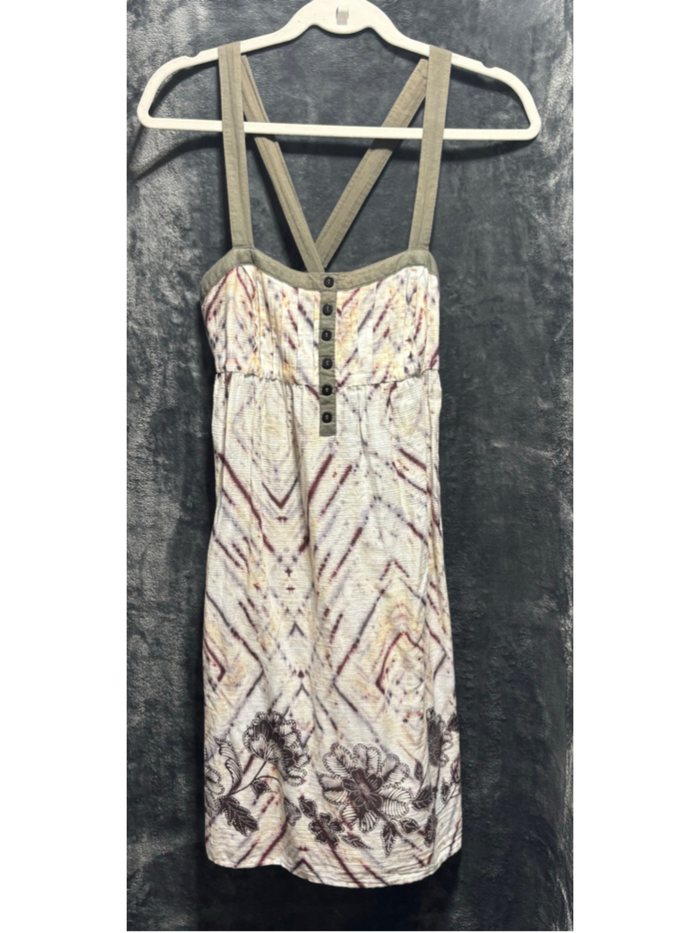 Anthropologie Eloise Sunny Forecast Chemise Batik Dress Size XS GUC